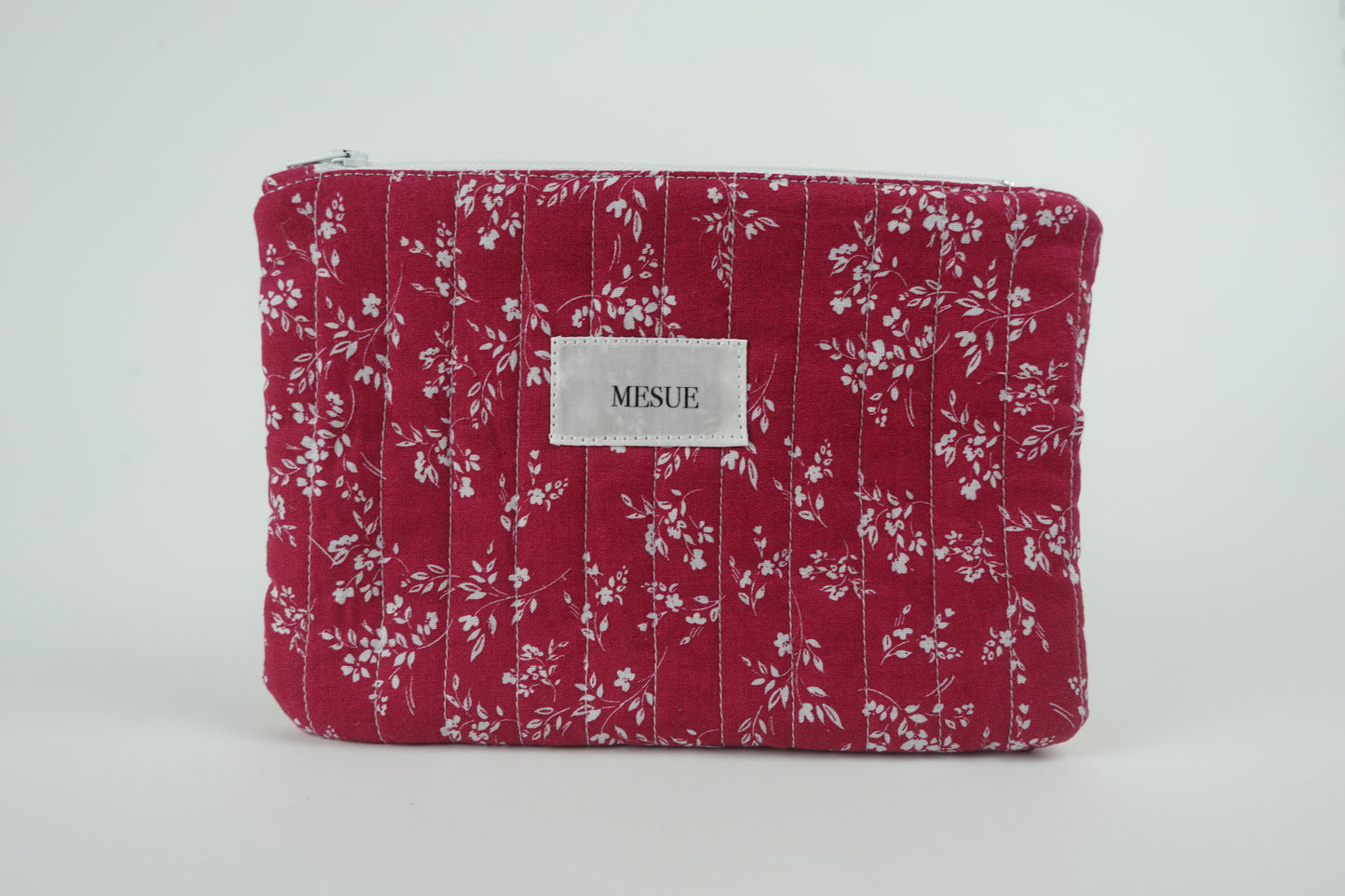 Handmade Pouch bag - Red Floral