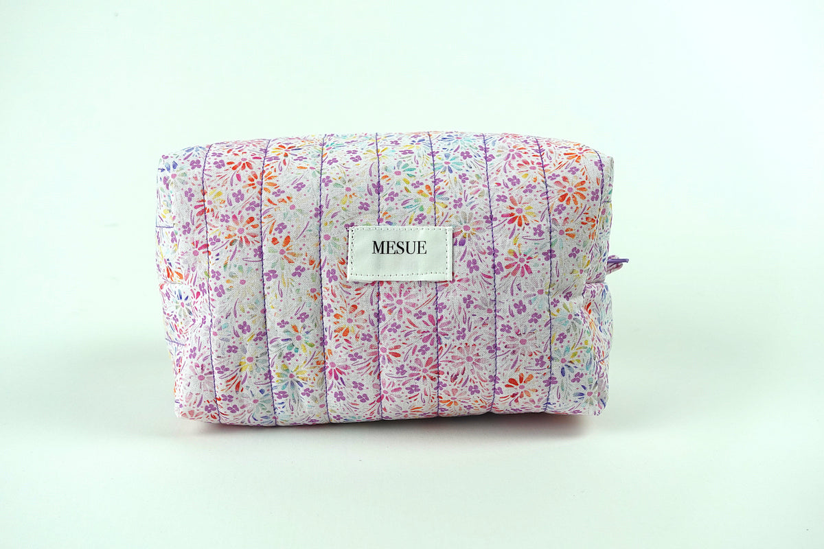 Handmade Makeup Bag - Colorful Florals