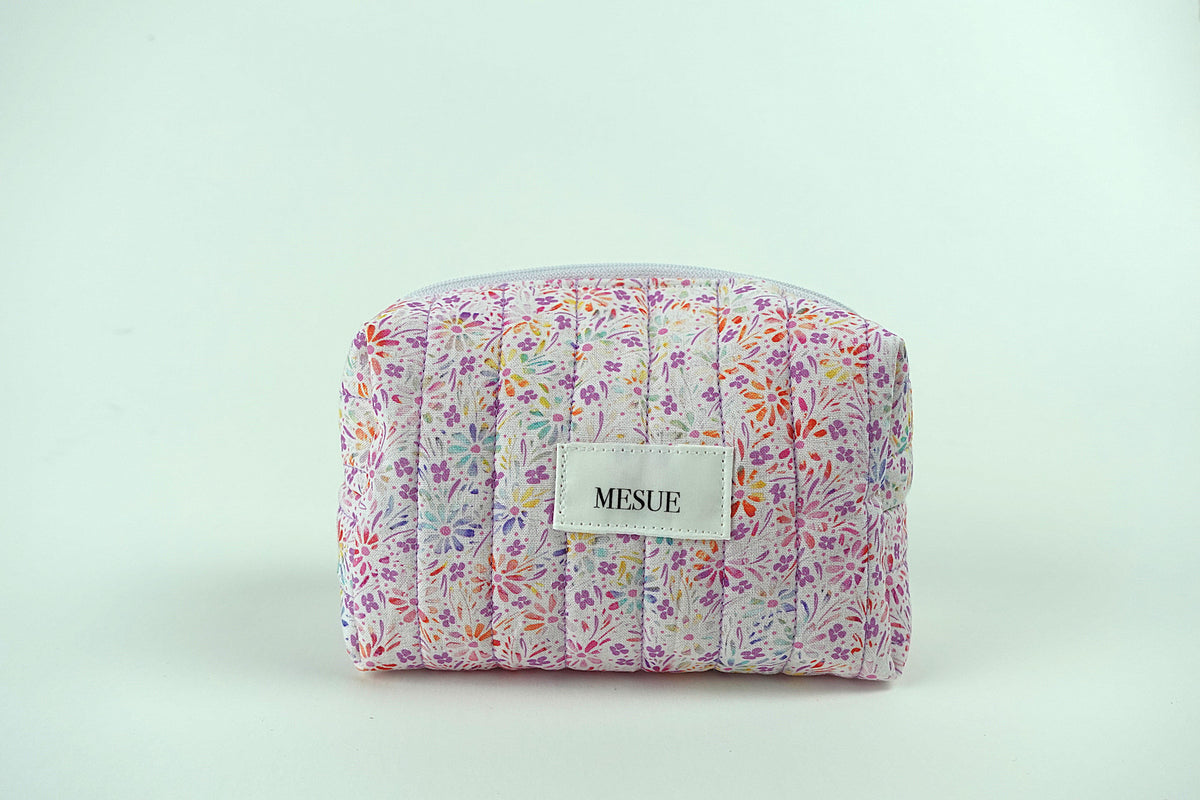 Handmade Makeup Bag - Colorful Florals (Small)
