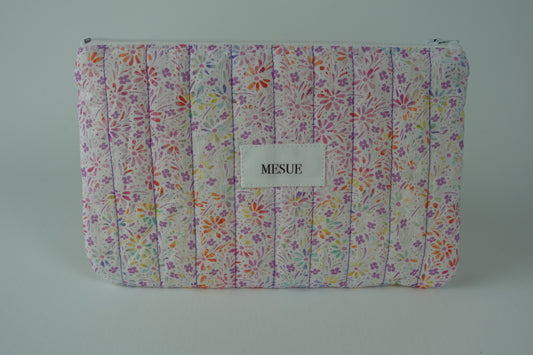 Handmade Pouch bag - Colorful Florals