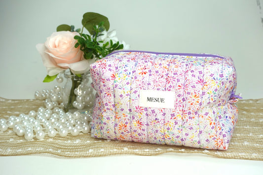 Handmade Makeup Bag - Colorful Florals