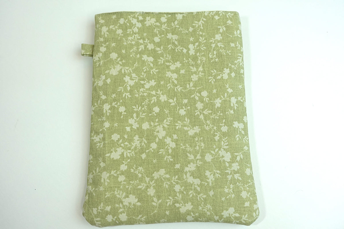 Light Green Floral Book Sleeve